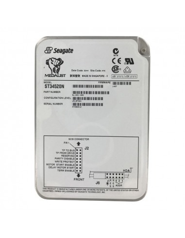 Seagate ST34520N 4.5GB SCSI 50 Pin...