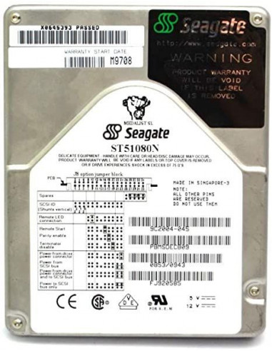 SEAGATE ST51080N 1GB SCSI 50-PIN 5.4K...
