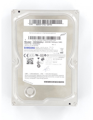 Samsung HD502HJ 500Gb SATA 7200rpm...