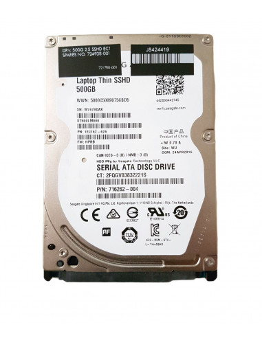 HP 716262-004 500gb 2.5" 7mm sata...