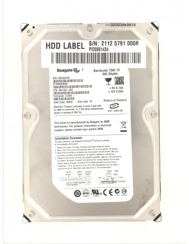 Seagate ST3500830AS 9BJ136-069 Disque...