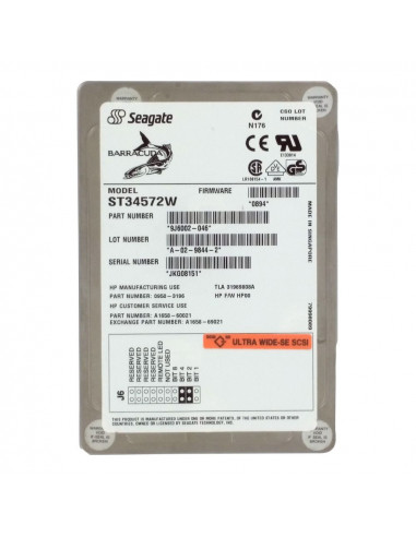 HP Seagate 4.5GB 7200 RPM 68 PIN 3.5P 