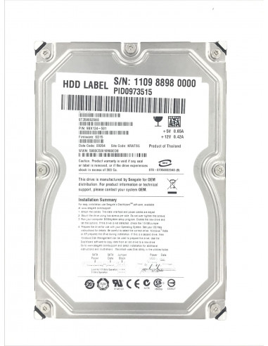 SEAGATE ST3500820AS 9BX134-501 500GB...