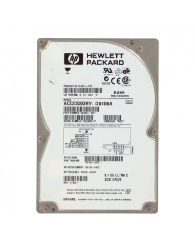 HP 9.1GB SCSI U160 7200RPM HDD 80PIN...