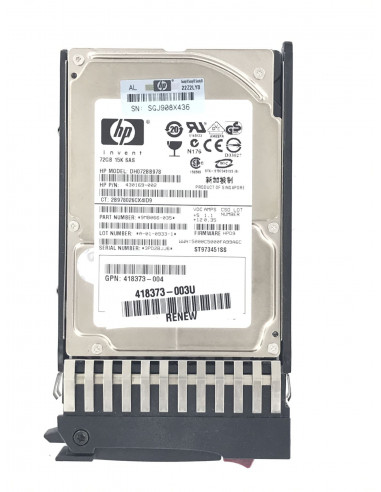 HP 418398-001 72GB 15K DP 2.5 SAS...